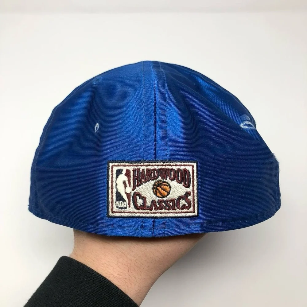 Twin Enterprises Hardwood Classics New Jersey Nets Stained Fitted Hat Size 7 3/8